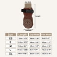 thumbnail image 2 of Unique Bargains 4Pcs Non-Slip Dog Socks with Adjustable Tapes Brown M, 2 of 7