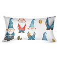 Christmas Cute Gnomes Flowers Leaves Plush Pillowcase Pillow Slip