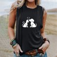 thumbnail image 2 of Tops casuales sexys de verano sin mangas para mujer Tops de chaleco sin mangas con estampado de cuello redondo regular Pompotops lopia994637, 2 of 5