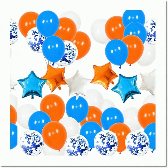 Celebrate & Decorate 2024: Navy Blue & Orange Graduation, Birthday, Retirement, Wedding, Bridal Shower, Anniversary & Baby Party Decorations