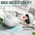 thumbnail image 4 of Marble Mortar and Pestle Set - Solid Granite Stone Grinder Bowl Holder 5.5 Inch For Guacamole, Herbs, Spices, Garlic, Kitchen, Cooking, Medicine (White), 4 of 8