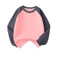 thumbnail image 4 of Toonshare ,Round Neck Drop Shoulder Long Sleeve Sweatshirt for Middle and Big Kids Girls Shirts Size 14-16 Dark Gray, 4 of 5