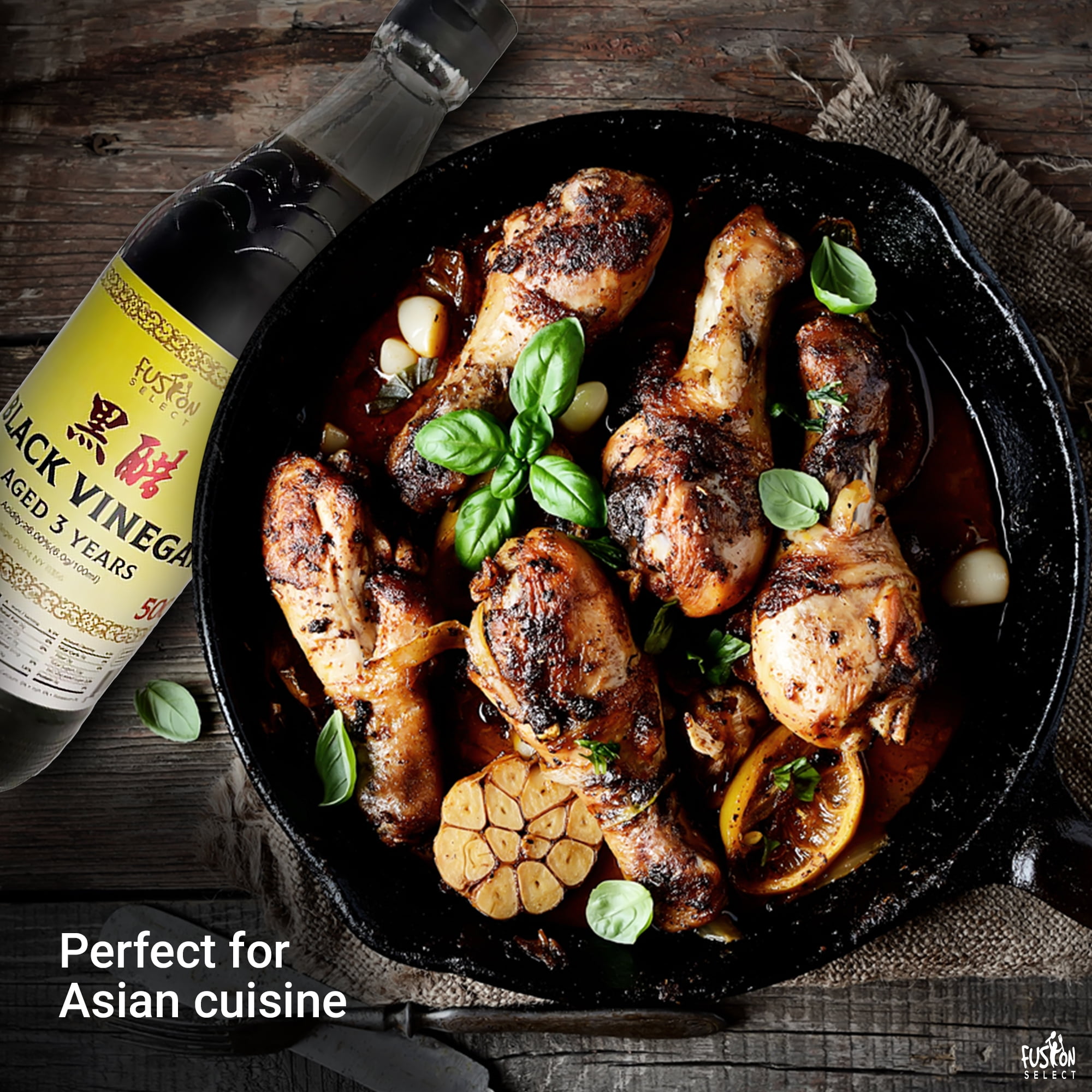 Fusion Select Chinkiang Black Vinegar, 500ml