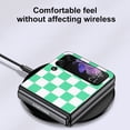 thumbnail image 6 of Allytech Galaxy Z Flip 3 Cover, Flip 3 Case, Drop Protection Scratch Resistant Women Men Girls Plastic Protective Phone Cases Cover for Samsung Galaxy Z Flip 3 5G 2021, Plaid Pattern Green, 6 of 8