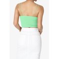 thumbnail image 2 of TheMogan Women's Solid Spaghetti Straps Ribbed Seamless Stretch Crop Cami Tank Top, 2 of 7