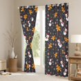 thumbnail image 3 of Homewish Lovely Gingerbread Man Blackout Curtains Set of 2 (52x84 Each),Chic Christmas Snowman Window Curtains,Merry Xmas Curtains and Drapes For Girls Boys,Ultra Soft Home Decor, 3 of 6