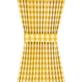 thumbnail image 4 of Kate Aurora Plaid Country Farmhouse Door Curtain With Tieback - Assorted Colors & Sizes, 4 of 8