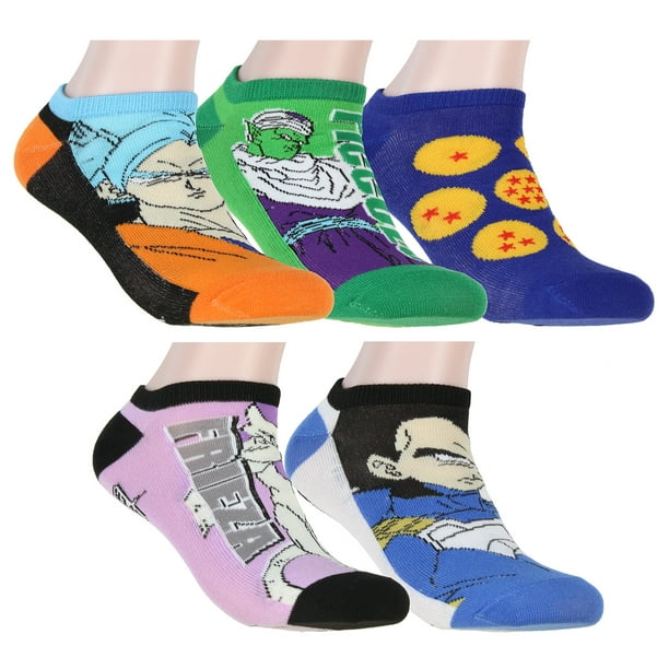 Seven Times Six - Dragon Ball Z Character Socks 5 Pack No Show Low-Cut