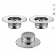 thumbnail image 2 of Shower Drain Hair Catcher, Easy Clean Bathtub Drain Hair Catcher, Anti-Slip Bath Tub Drain Protector, Stainless Steel Shower Sink Drain Cover for Less than 1.1" (28mm)Dia Hole, 1Pc(Silver,2x1x0.67"), 2 of 8