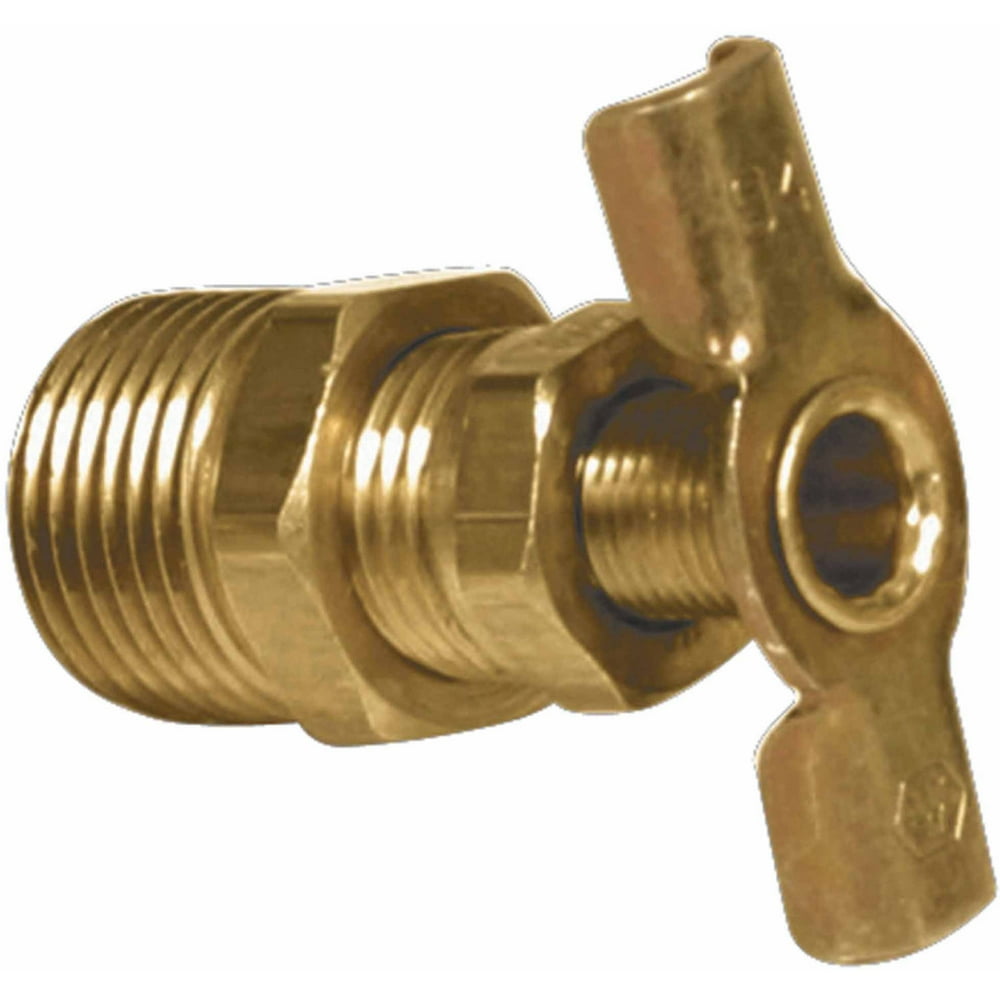Camco 11663 Water Heater Brass Drain Valve 1/4Inch