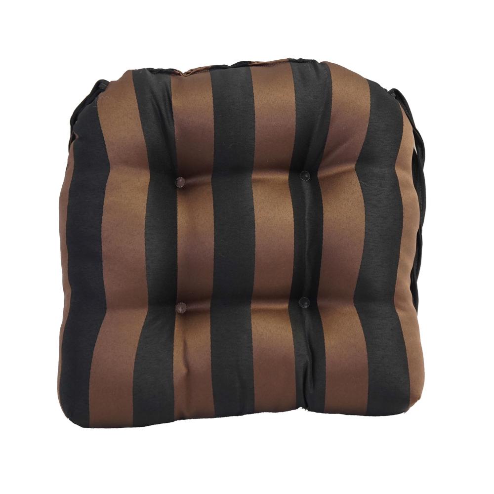 16-inch Spun Polyester Outdoor U-shaped Tufted Chair Cushions (Set of 2) 916X16US-T-2CH-OD-043