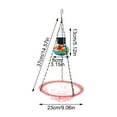 thumbnail image 3 of PPgejGEK Outdoor Garden Hanging Feeder and Bird Bath for Balcony Courtyard Attracts Birds Weather Resistant Design for Year Round Use Enhances Garden Aesthetics, 3 of 6