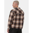 thumbnail image 3 of No Boundaries Men's & Big Men's Boxy Fit Flannel Shirt, Sizes XS-3XL, 3 of 5