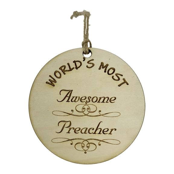 Worlds most Awesome Preacher - Ornament