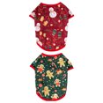 thumbnail image 3 of 2pcs Christmas Cartoon Pet Costume Lovely Pattern Dog Puppy Clothes Apparel, 3 of 6