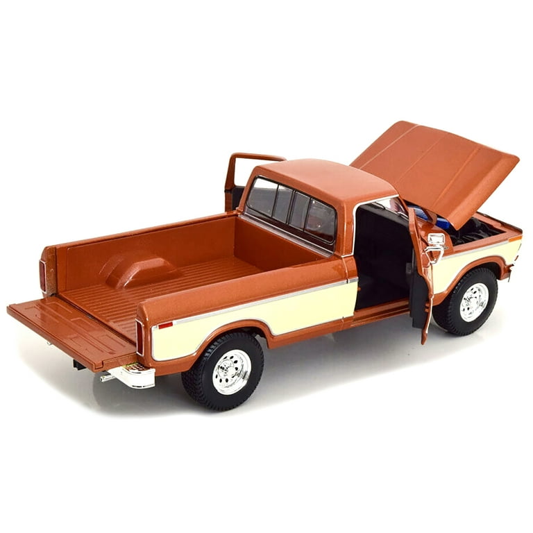 1979 Ford F-150 Ranger Pickup Truck Brown Metallic and Cream