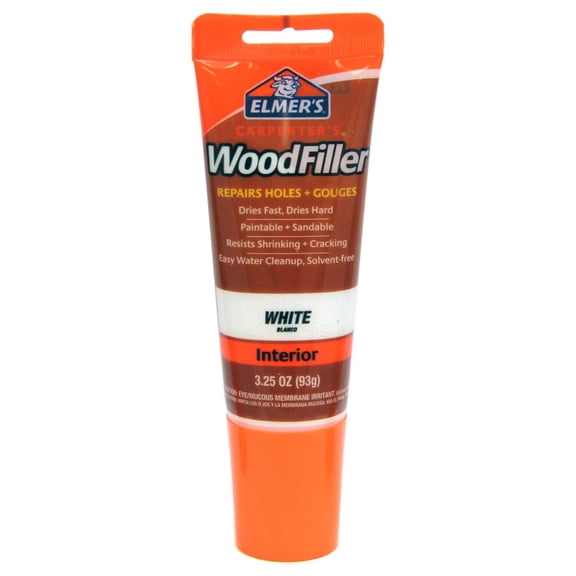 Elmer's Carpenter's Wood Filler, White, 3.25-Ounce