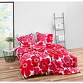 thumbnail image 2 of Marimekko 221454 Unikko Housse de Couette Ensemble Rouge, Simple, 2 of 5