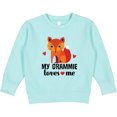 thumbnail image 2 of Inktastic Grammie Loves Me Grandchild Fox Toddler Sweatshirt, 2 of 4