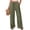 FH60_Army Green, variant on Tie-Cuff Pants Women Summer Lounge High Wiasted Wide Leg Trousers Y2k Baggy Business Casual Travel Slacks with Pockets Dark Gray S