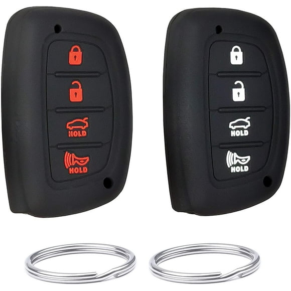 REPROTECTING Silicone Rubber Key Fob Cover Compatible with 2016-2021 Hyundai GT Elantra Ioniq Sonata Elantra Tucson