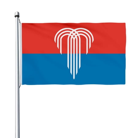 Aihccy Kansas City, Missouri Flag with Brass Grommets Size - 3x5Ft