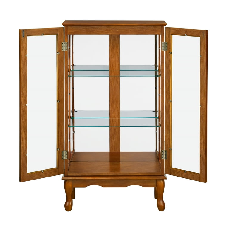 Lighted curio cabinet discount