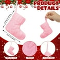 thumbnail image 3 of 12 Pcs Christmas Mini Stockings Xmas Classic Stocking Small Hanging Christmas Fireplace Decoration for Holiday Party, 3 of 6