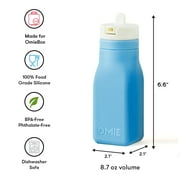 OmieBottle for OmieBox - Silicone liquid hydration accessory with straw - Blue by OmieLife