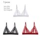 thumbnail image 3 of ZXYOUPING 3pcs Sujetador Sexy Para Mujeres Hueco De Encaje Transparente No Acolchado Para Sujetadores Sin Costuras, 3 of 5