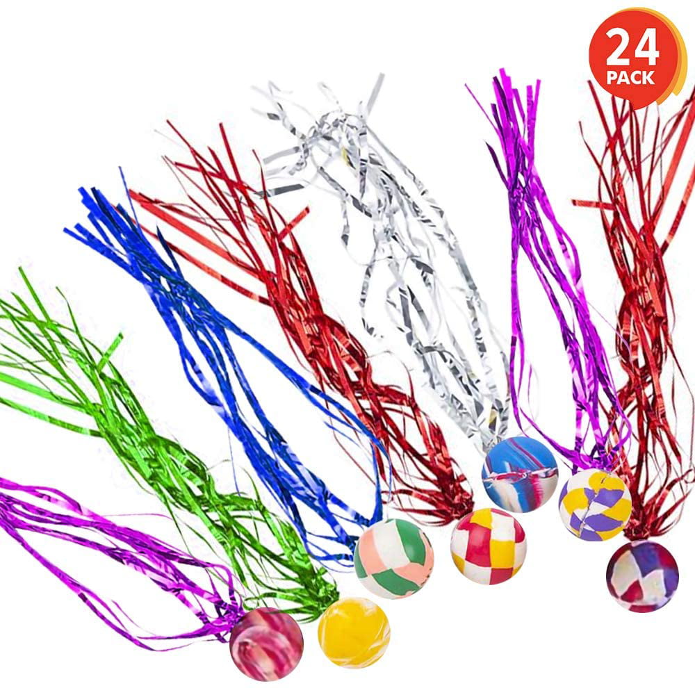 10 Bouncy Football Balls 32mm Children's Birthday Party Loot Bag Fillers 