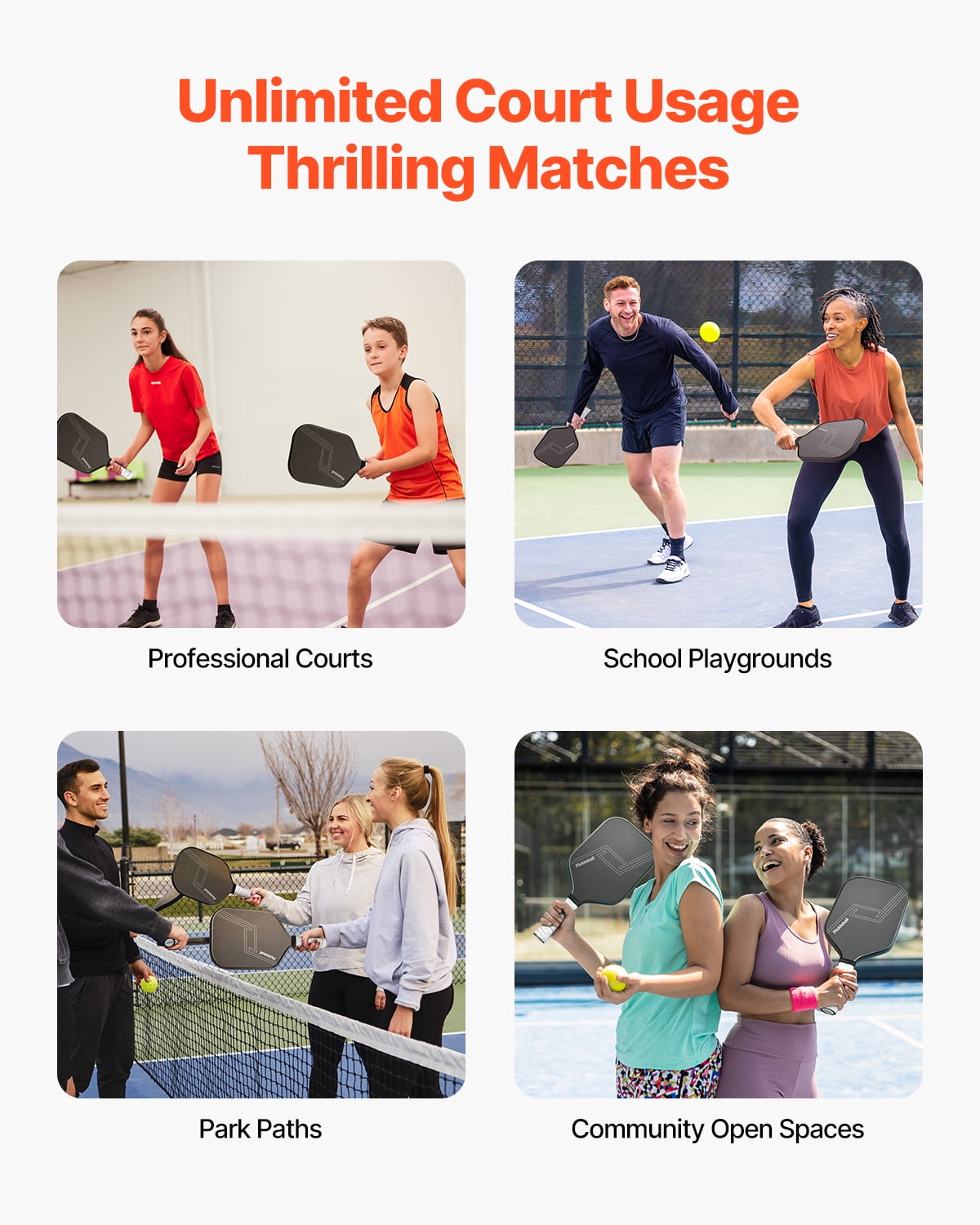 VEVOR Pickleball Paddle, T700 Carbon Fiber Surface & Honeycomb Core, Professional Pickleball Paddle with Increased Power & Control & Spin, Pro Pickle Ball Racket for Adults, Men & Women, Black