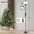 thumbnail image 6 of OUTON Torchiere Floor Lamp with Reading Light for Living Room, LED Standing Lamp with Remote Control for Bedroom, Bulbs Included, 6 of 9