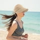 thumbnail image 4 of Gorro de sol plegable UPF 50 Plus, sombrero de coleta con coleta para senderismo en la playa y actividades al aire libre, 4 of 5