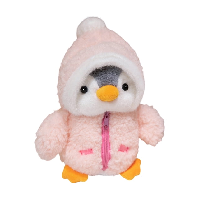 Pink Penguin Plush Toy With Soft Material For Children Indoor Decor And Safe Design With Adorable Look