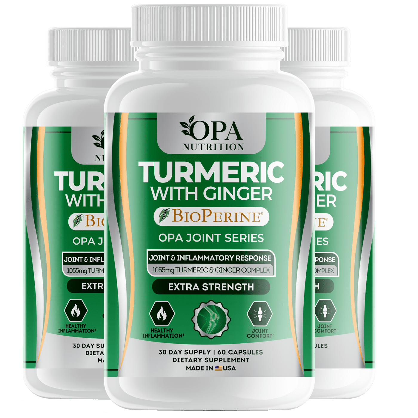 OPA Joint Turmeric & Ginger with Curcuminoids for Absorption – 60ct