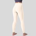 thumbnail image 4 of frariair Women's Performance Squat Proof Yoga Pants Tummy Control Sculpting High Waist Seamless Leggings For Gym Fitness And Lounge Beige, 4 of 6