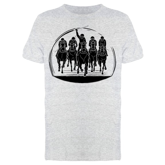 Horse Racing Group T-Shirt Men -Image by Shutterstock, Male Large