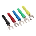 thumbnail image 3 of Spade 10pcs Conectores de Alambre de Espada Material de Latón Pvc Máximo.10A 6 mm/0.2in y Tipo 4 mm/0.2 Pulgadas Tipo de U Conectiler de Plátano, 3 of 7