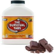 Survival Tabs 15 Day 180 Tabs Emergency Food Survival Food Meal Replacement MREs Gluten Free and Non-GMO 25 Years Shelf Life Long Term Food Storage - Chocolate Flavor