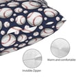 thumbnail image 3 of Yiaed Cute Basebal Print Brushed Microfiber Envelope Pillowcases, Standard,Envelope Closure Pillow Cases(No pillow core)-20"x30", 3 of 6