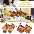 thumbnail image 6 of ZICANCN Oven Mitts and Pot Holders Sets, Retro Tribe Aztec Geometry Baking Sets Kitchen Heat Resistant 4 Pieces, 6 of 8