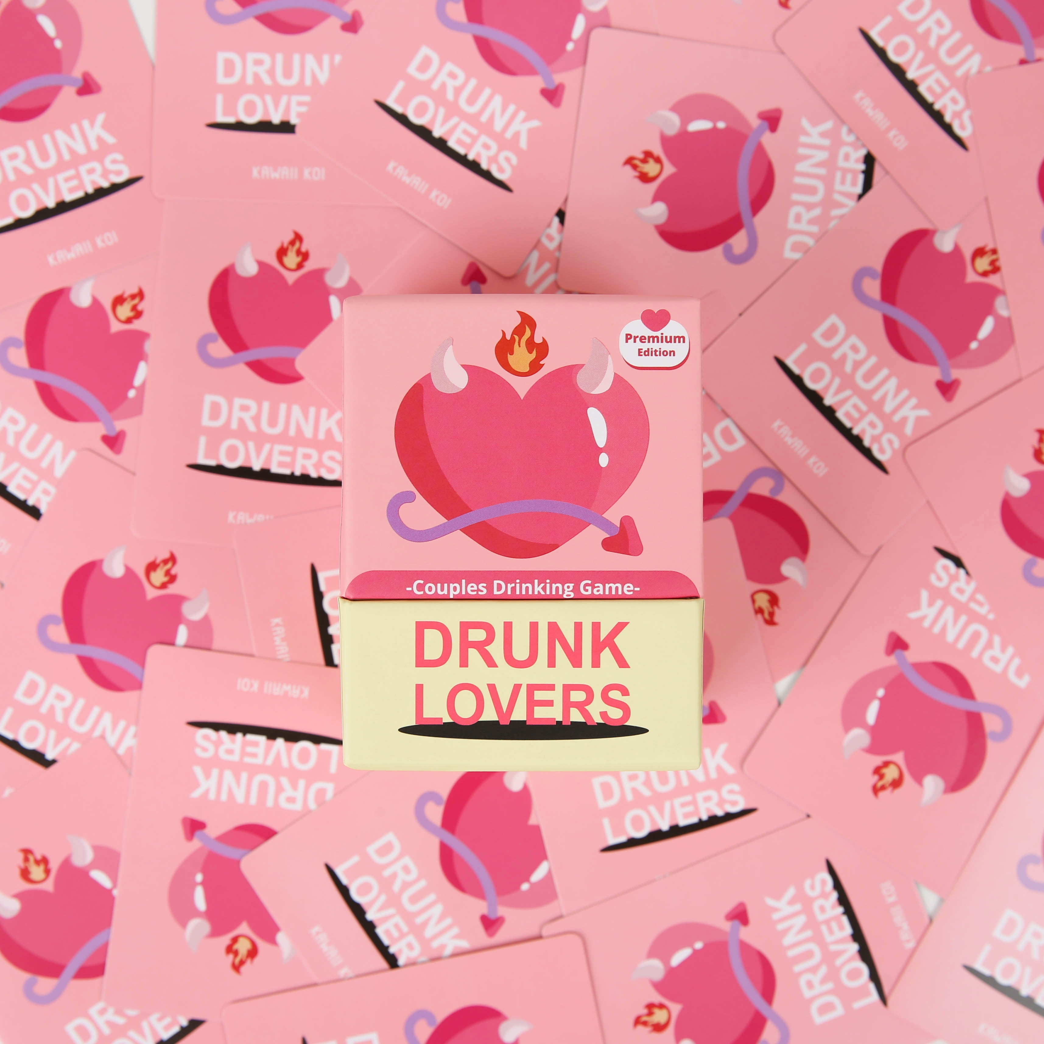 Drunk Lovers Premium Edition - Couples Party Drinking Game for Date Night, 150 Cards with 3 Engaging Categories, Valentine & Wedding