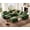 Green, variant on BEDEEP 133.9'' Power Recliner Sofa with Headrest Console, Modular Cloud Sectional Chenille Reclining Couch with Storage Ottoman Chaise, Convertible 6-Seater Sofa Couch for Living Room RV, Gray