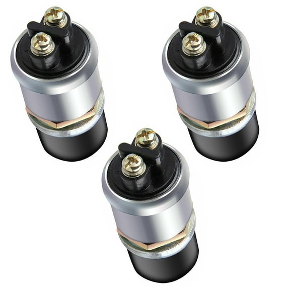 3Pcs Heavy Duty Momentary Push Button Starter Switch 12V, Waterproof for Automotive and Marine Applications