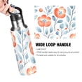 thumbnail image 2 of ALAZA Watercolor Flower Water Bottle Insulated Flask Stainless Steel Straw Lid 20 oz, 2 of 6