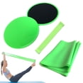 thumbnail image 1 of 4pcs Yoga Equipment Set Discs Core Sliders Resistance Loop Band Exercise Latex Strap Perfect Abdominal Core Training Gym Yoga Pilates Kit, 1 of 7