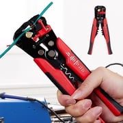 Multi-Function Wire Stripper-3 in 1 Automatic Wire Stripping Tool-10-24 AWG Wire Cutter for Electrical Cable Cutting,Crimping Tools(Red)
