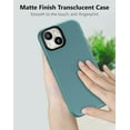 thumbnail image 3 of Case Compatible with iPhone 15 Plus (6.7-inch) Matte Translucent Phone Case for Men, Women, Girls, Thin Back Cover, Green, 3 of 13