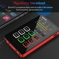 thumbnail image 4 of MX1 mini Sound Card Voice Changer Portable Audio Mixing board BT Connection Type-C Interface with Multiple Sound Effects Built-in Rechargeable Battery for Live Broadcast Karaoke Recording, 4 of 7